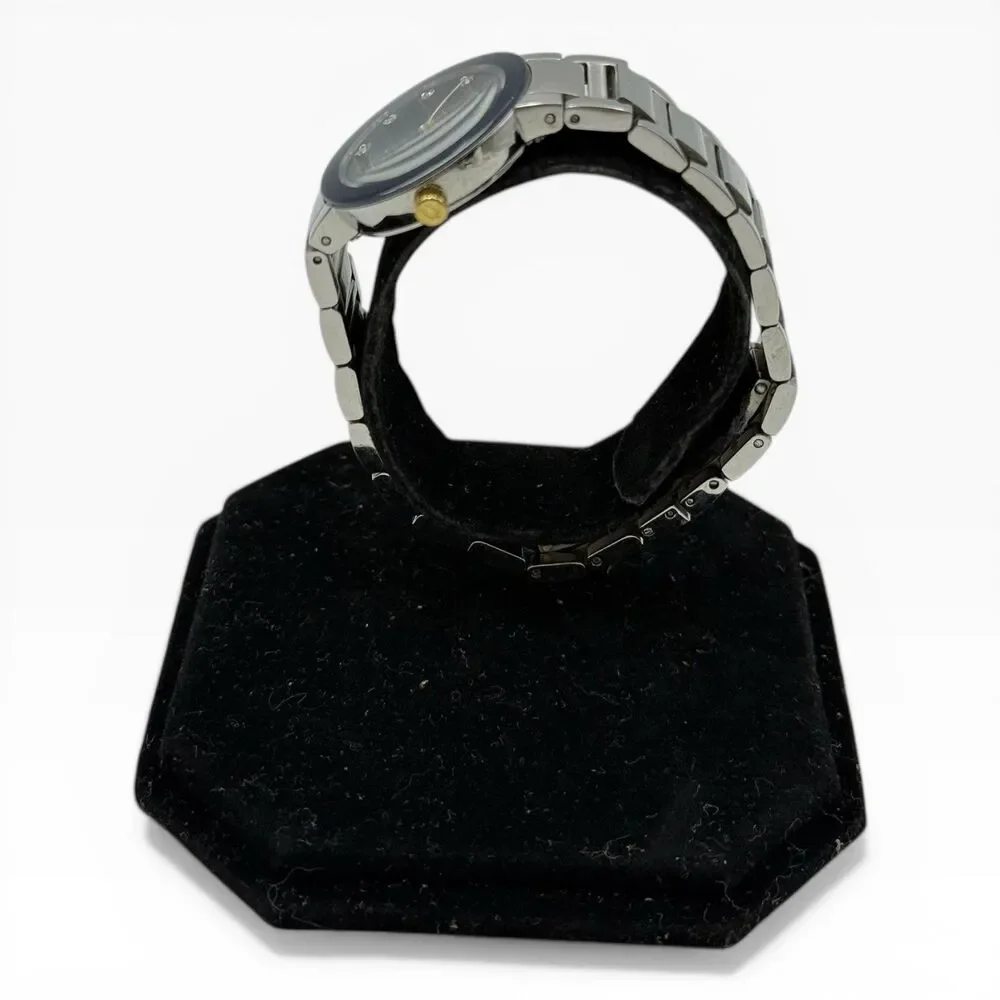 Bulova Futuro Women's Diamond Black Dial Stainless Steel 26mm Watch